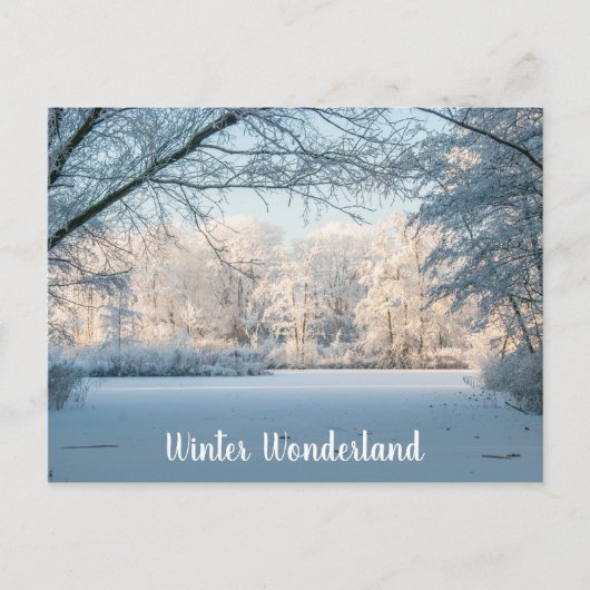 Briefkaart winterlandschap (Voorkant)