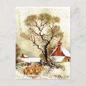 Briefkaart winterscène (Voorkant)