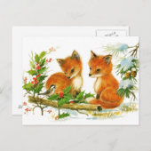 Briefkaart: Wintersneeuwkokken Briefkaart (Voorkant / Achterkant)