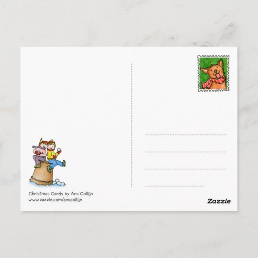 Briefkaart "Wintertuin" (Achterkant)