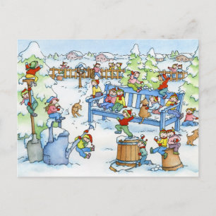 Briefkaart "Wintertuin"