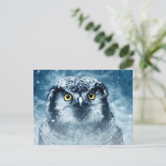briefkaart winteruil (Staand voorkant)
