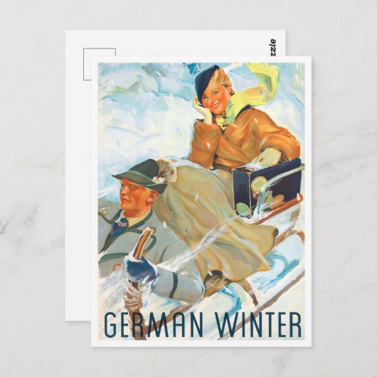 Briefkaart wintervintonijn (Voorkant / Achterkant)