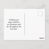 Briefkaart winterWonderland Deer en kerstboom (Achterkant)