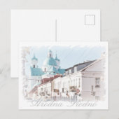 Briefkaart Wit-Rusland Hrodna Grodno Architecture (Voorkant / Achterkant)