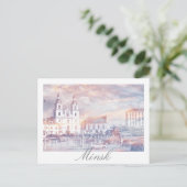 Briefkaart Wit-Russische architectuur (Staand voorkant)