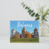 Briefkaart Wit-Russische Natuur Mir Castle Archite (Staand voorkant)