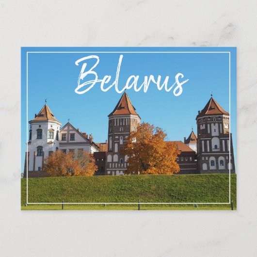 Briefkaart Wit-Russische Natuur Mir Castle Archite (Voorkant)