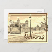 Briefkaart Wit-Russische Natuur Mir Castle Archite (Voorkant / Achterkant)