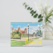 Briefkaart Wit-Russische Natuur Mir Castle Archite (Staand voorkant)