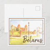 Briefkaart Wit-Russische Natuur Mir Castle Archite (Voorkant / Achterkant)