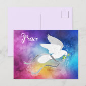 Briefkaart Witte Dove (Voorkant / Achterkant)