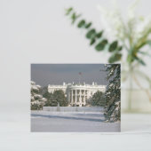 Briefkaart / Witte Huis Winter (Staand voorkant)