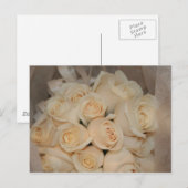 Briefkaart witte rozen (Voorkant / Achterkant)