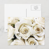 Briefkaart witte rozen (Voorkant / Achterkant)