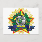 Briefkaart WK voetbal in Brazilië (Voorkant)
