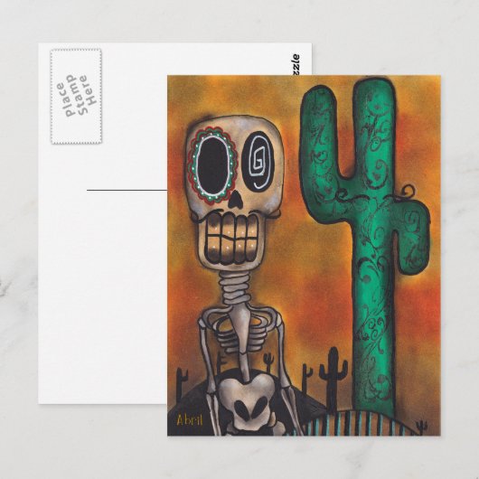 Briefkaart woestijn (Voorkant / Achterkant)