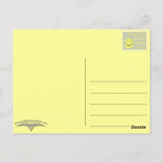 BRIEFKAART - woestijnbloom (Achterkant)