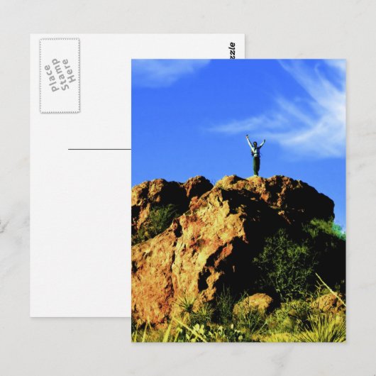 Briefkaart woestijnklimmer (Voorkant / Achterkant)