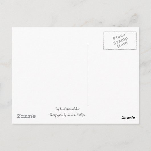 Briefkaart woestijnklimmer (Achterkant)