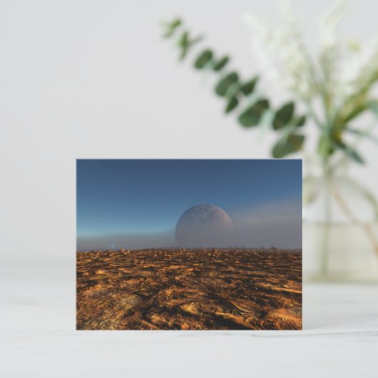 Briefkaart woestijnruimte (Staand voorkant)