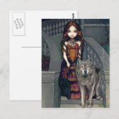 briefkaart "Wolf Countess" (Voorkant / Achterkant)