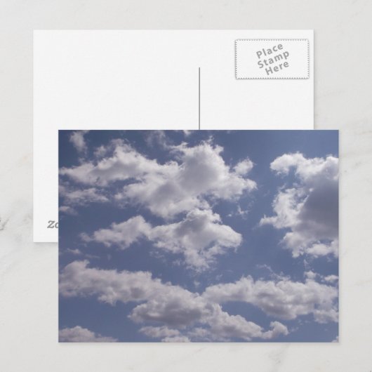 briefkaart 'Wolken' (Voorkant / Achterkant)