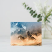 Briefkaart/Wolven Briefkaart (Staand voorkant)