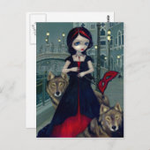 briefkaart "Wolven van Venetië" (Voorkant / Achterkant)