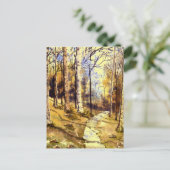 briefkaart "Woodland Path" (Staand voorkant)