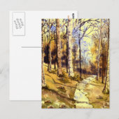 briefkaart "Woodland Path" (Voorkant / Achterkant)