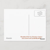 briefkaart "Woodland Path (Christelijk)" (Achterkant)