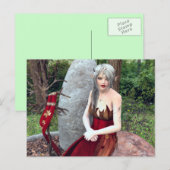 Briefkaart Woodland Princess Fantasy (Voorkant / Achterkant)