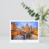 Briefkaart Worclaw night scene, Polen (Staand voorkant)