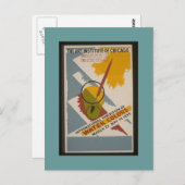 Briefkaart-WPA Chicago-AIC het Uitzenden van Water Briefkaart (Voorkant / Achterkant)