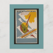 Briefkaart-WPA Chicago-AIC het Uitzenden van Water Briefkaart (Voorkant)