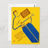 BRIEFKAART WPA-Poster (Voorkant / Achterkant)