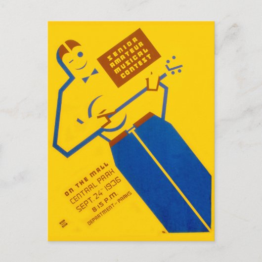 BRIEFKAART WPA-Poster (Voorkant)