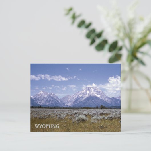 Briefkaart Wyoming Mountains (Staand voorkant)