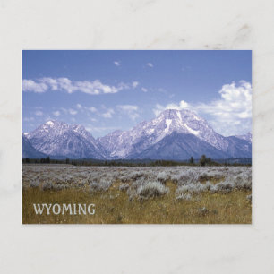 Briefkaart Wyoming Mountains