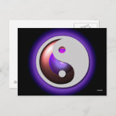 Briefkaart YinYang Design (Voorkant / Achterkant)