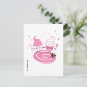 Briefkaart yoghurt zisters, bevroren (Staand voorkant)