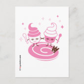 Briefkaart yoghurt zisters, bevroren (Voorkant)