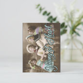 Briefkaart Young bij Heart  Kinderen die spelen (Staand voorkant)