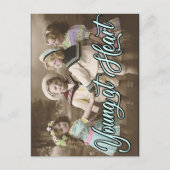 Briefkaart Young bij Heart  Kinderen die spelen (Voorkant)