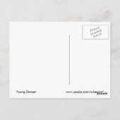 briefkaart "Young Dancer" (Achterkant)