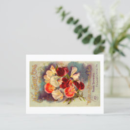 Briefkaart zaadverpakking.