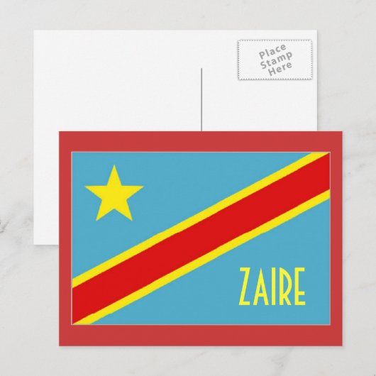 Briefkaart Zaïre (Voorkant / Achterkant)