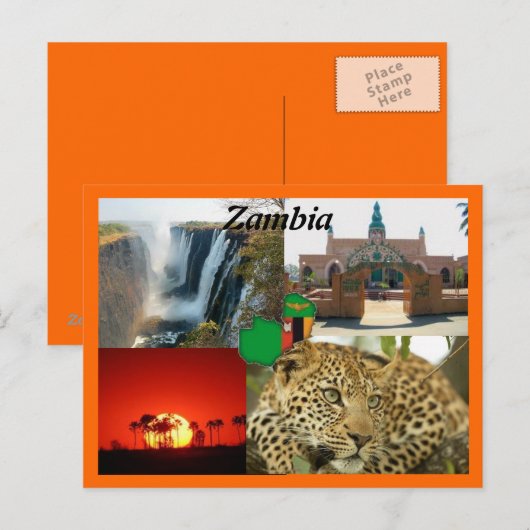 Briefkaart Zambia (Voorkant / Achterkant)