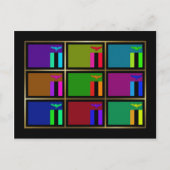 Briefkaart Zambia Multihue Flags (Voorkant)